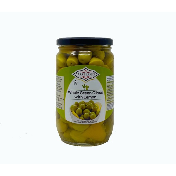 Green Olives with Lemon Casablanca