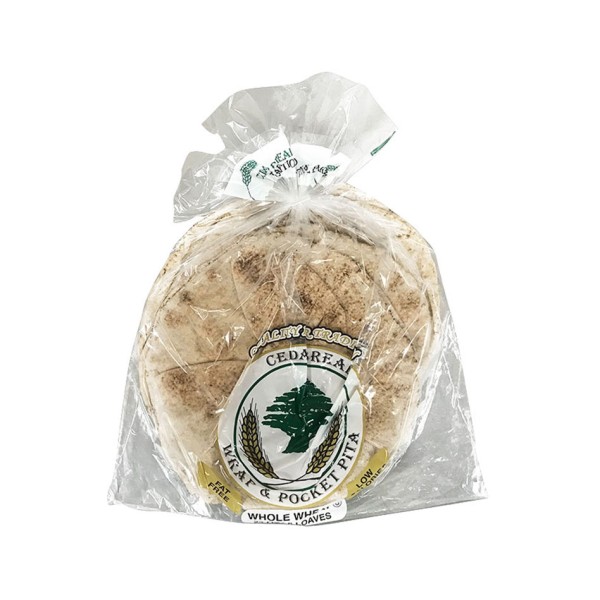 Cedar Whole Wheat Pita Bread Medium 400g