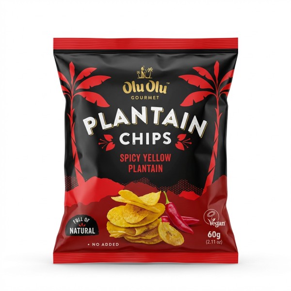Olu Olu Plantain Chips Spicy